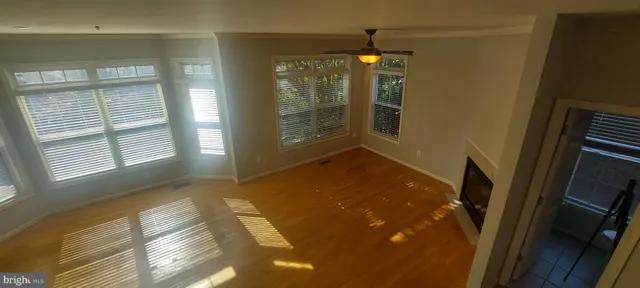 a view of a refrigerator in a kitchen