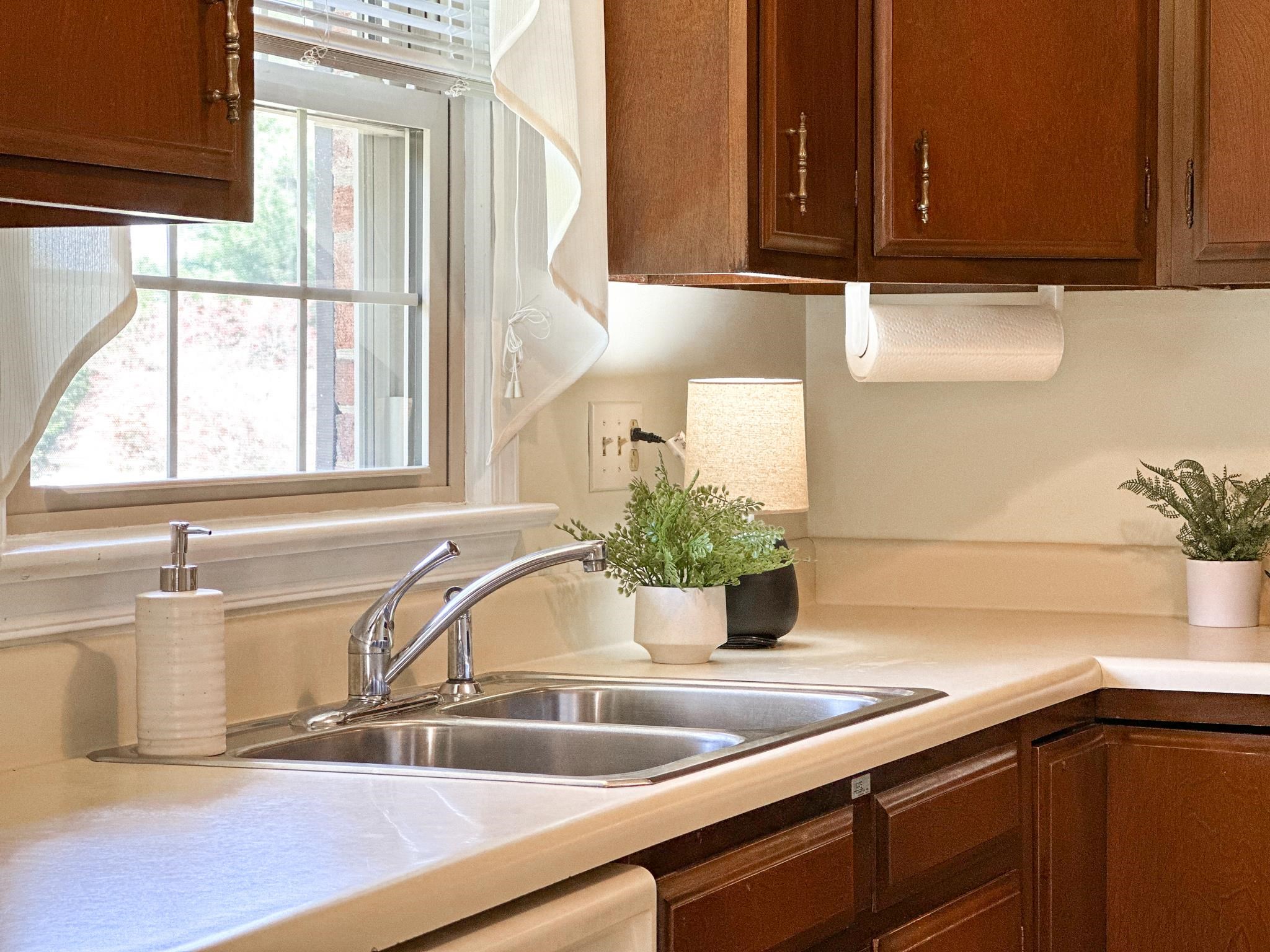 53 Cooper Drive Stuarts Draft, VA 24477 - Photo 11 of 31 a view a bathroom sink with a potted plant