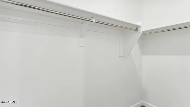 a close up view of closet