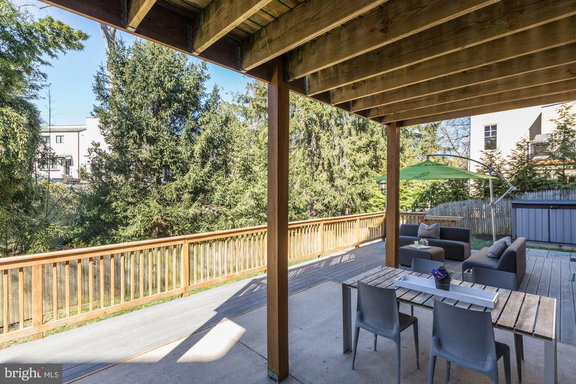 4208 Maple Terrace Chevy Chase, MD 20815 - Photo 35 of 40 Large Deck off of Lower Level