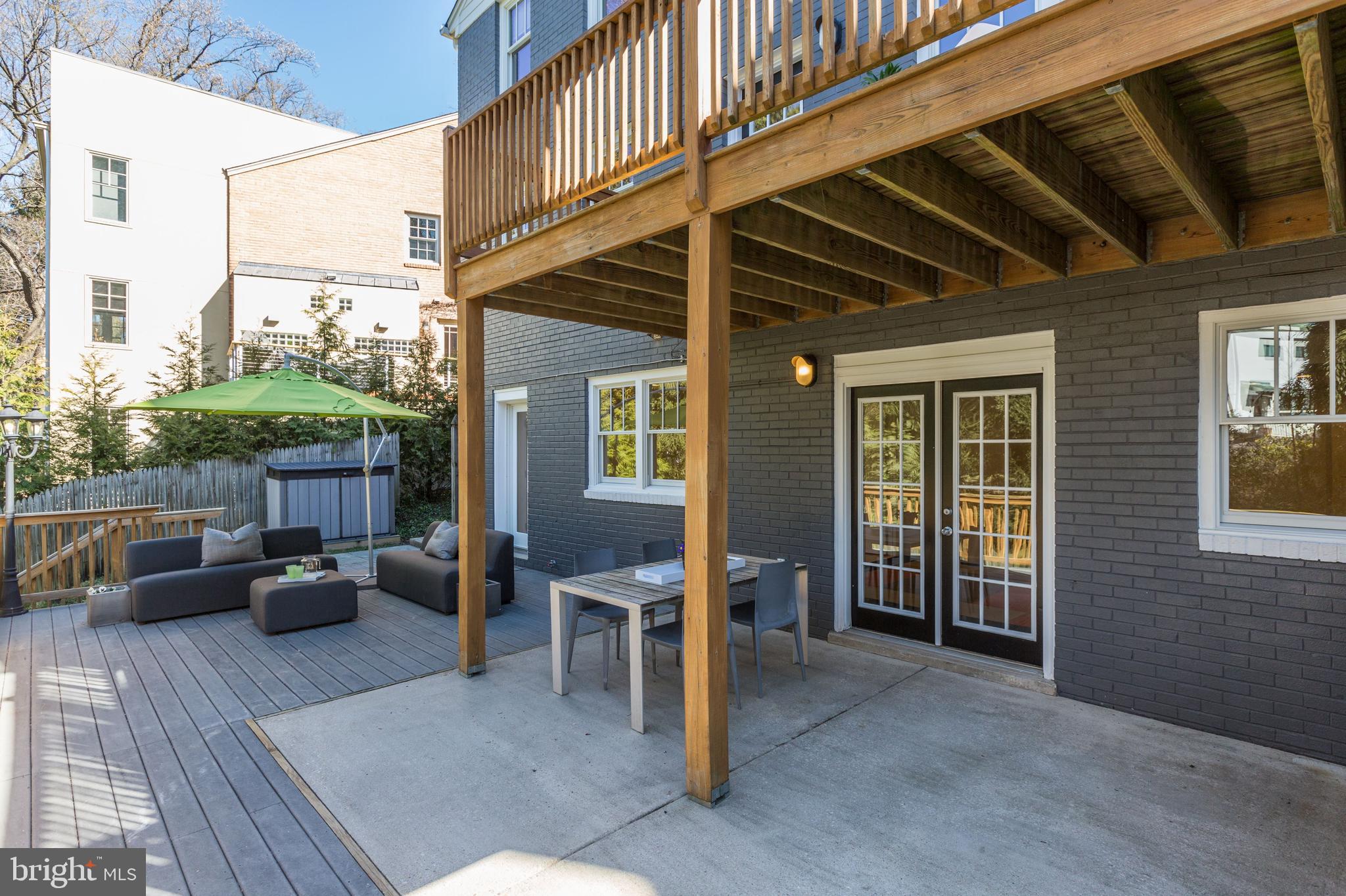 4208 Maple Terrace Chevy Chase, MD 20815 - Photo 36 of 40 Large Deck off of Lower Level