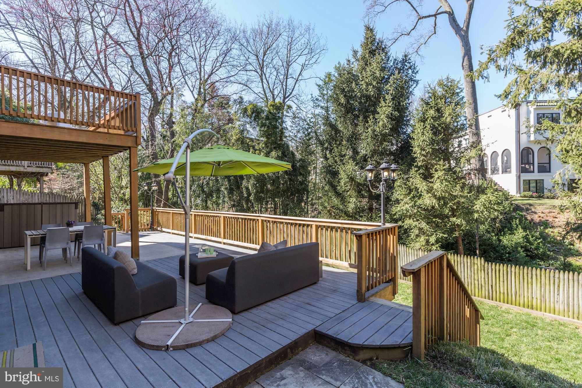 4208 Maple Terrace Chevy Chase, MD 20815 - Photo 37 of 40 Large Deck off of Lower Level