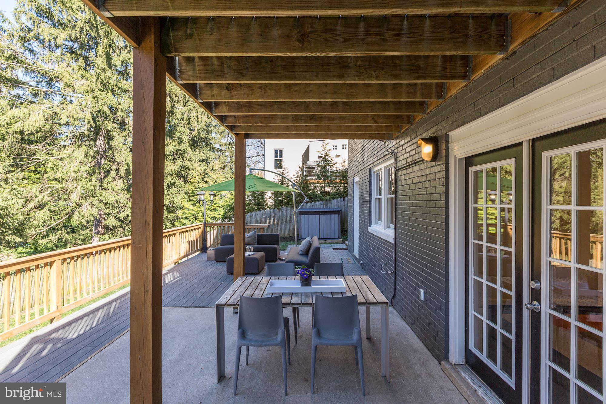 4208 Maple Terrace Chevy Chase, MD 20815 - Photo 38 of 40 Large Deck off of Lower Level