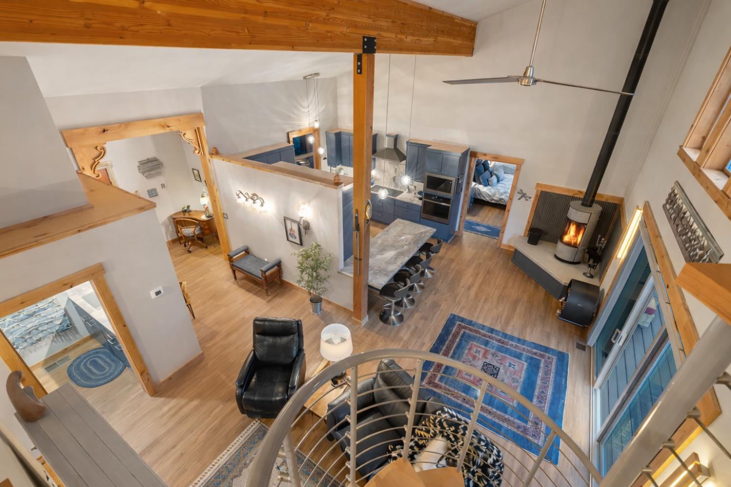 522 Night Hawk Portola, CA 96122 - Photo 29 of 54 a view of living room with furniture and floor to ceiling window