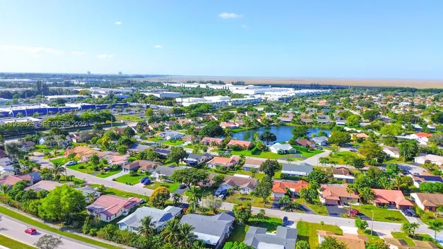 an aerial view of multiple house