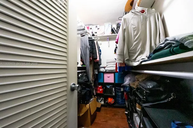 a view of a room with storage and utility