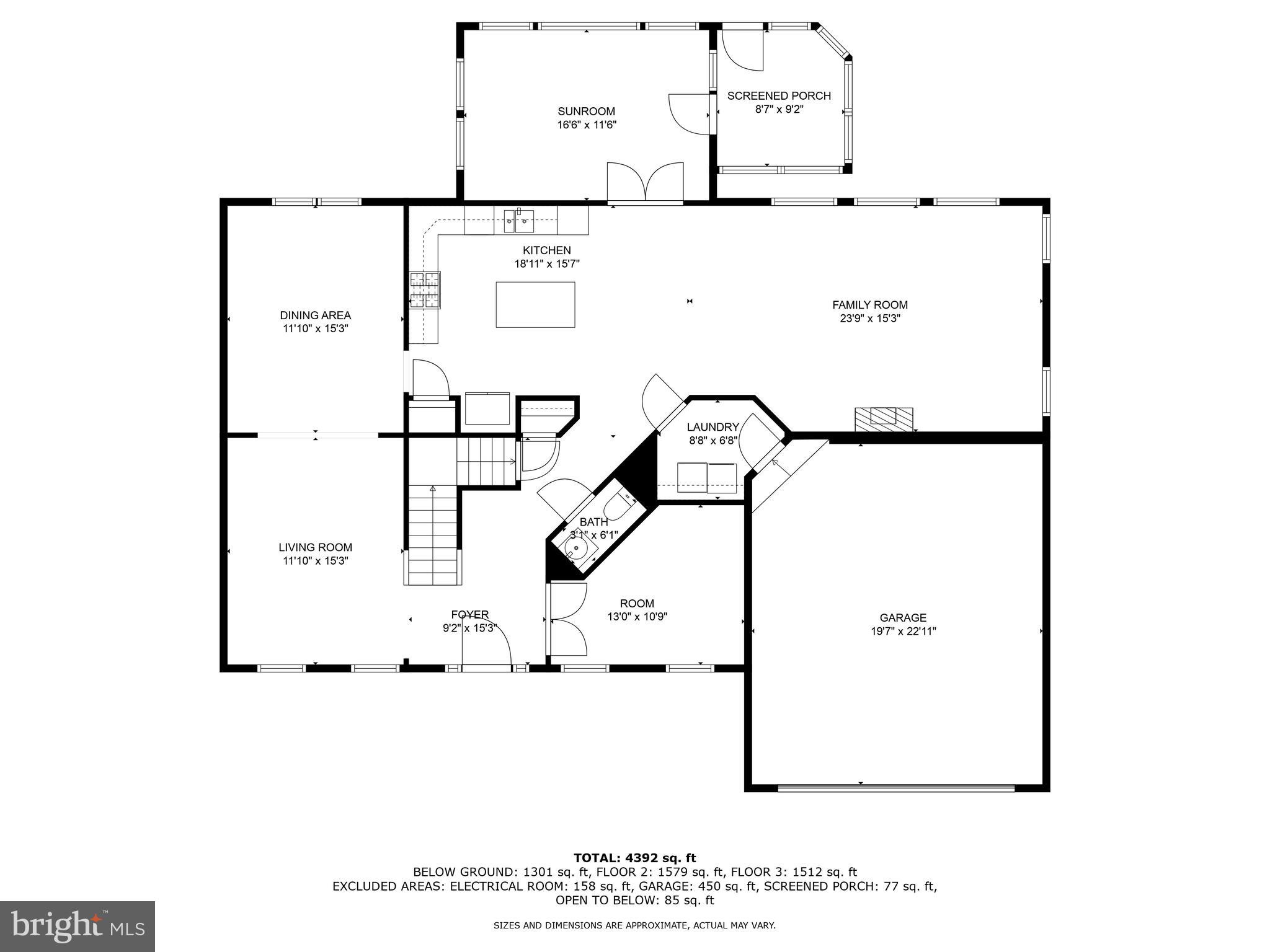9618 Stuart Lane Clinton, MD 20735 - Photo 35 of 38 Floorplan Main Level