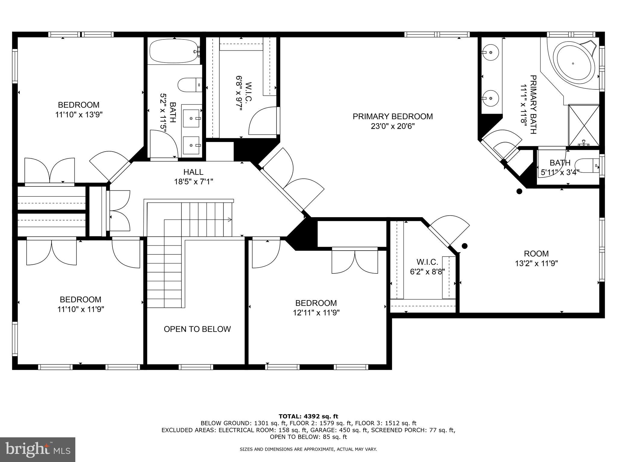 9618 Stuart Lane Clinton, MD 20735 - Photo 36 of 38 Floorplan Upper Level