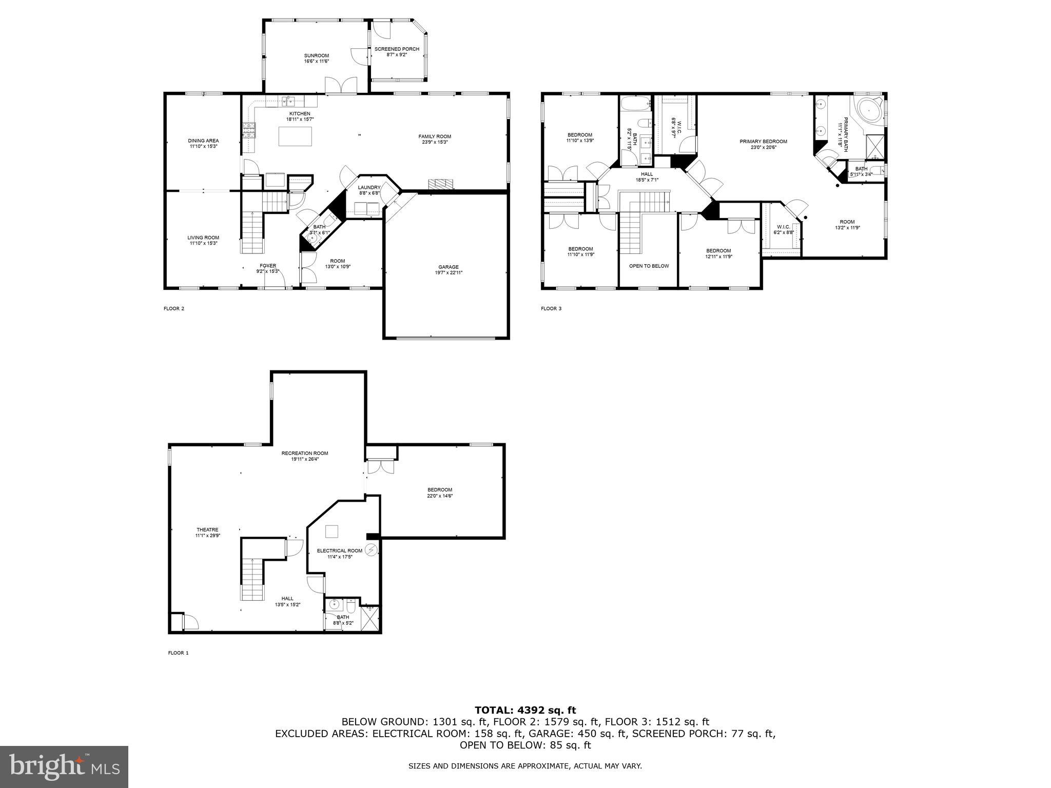 9618 Stuart Lane Clinton, MD 20735 - Photo 38 of 38 Floorplan All Levels