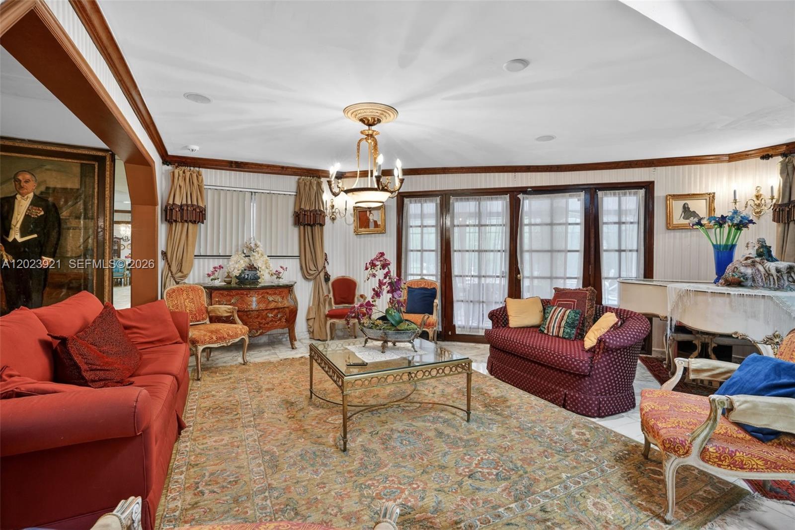 8461 Southwest 68th St Road Miami, FL 33143 - Photo 43 of 65 a living room with furniture and a large window