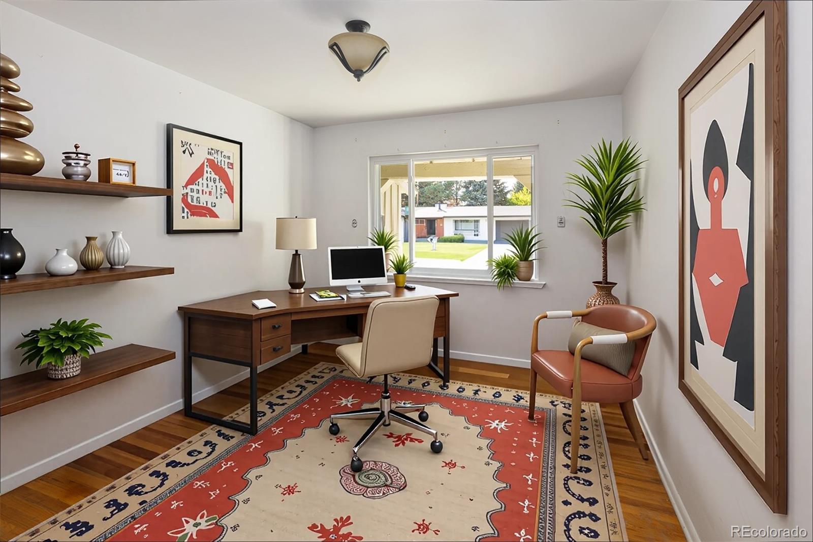 1550 South Forest Street Denver, CO 80222 - Photo 18 of 38 a workspace with furniture and window