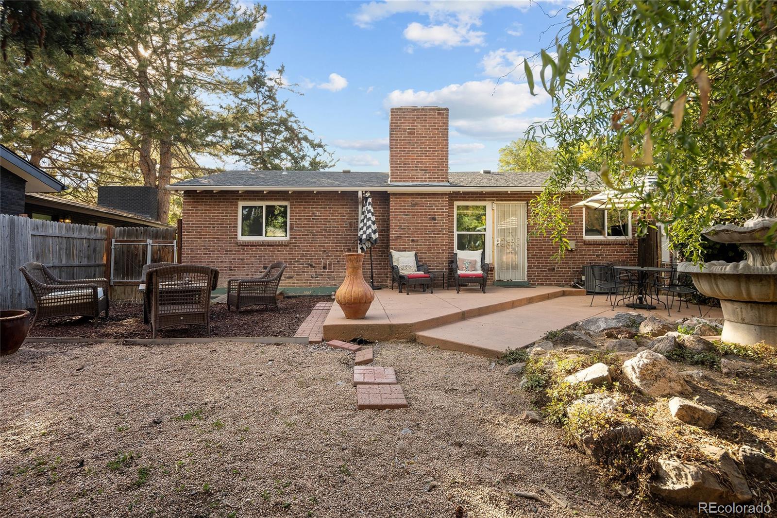 1550 South Forest Street Denver, CO 80222 - Photo 22 of 38 a view of a backyard with a car parked in it
