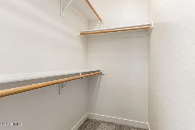 a close up view of racks on the wall