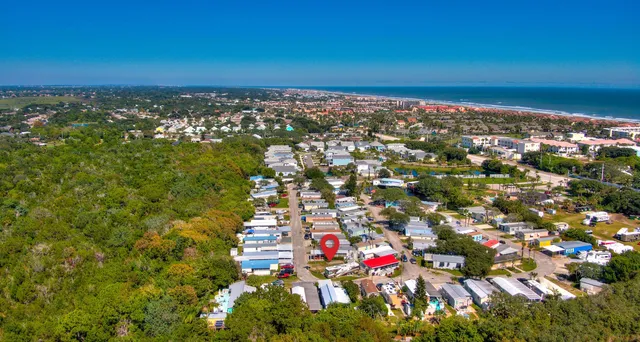 a view of a lake with a big yard