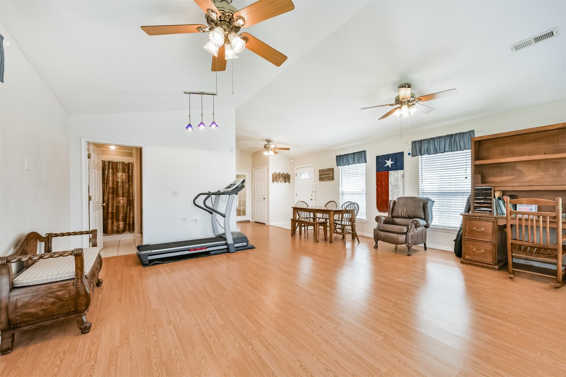 823 Townley Street Channelview, TX 77530 - Photo 12 of 29 a living room with furniture and wooden floor