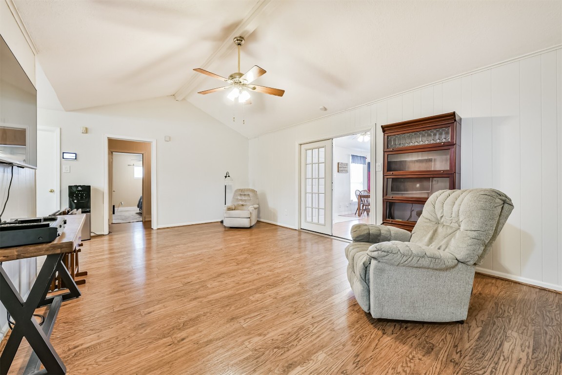 823 Townley Street Channelview, TX 77530 - Photo 5 of 29 a living room with furniture and a wooden floor