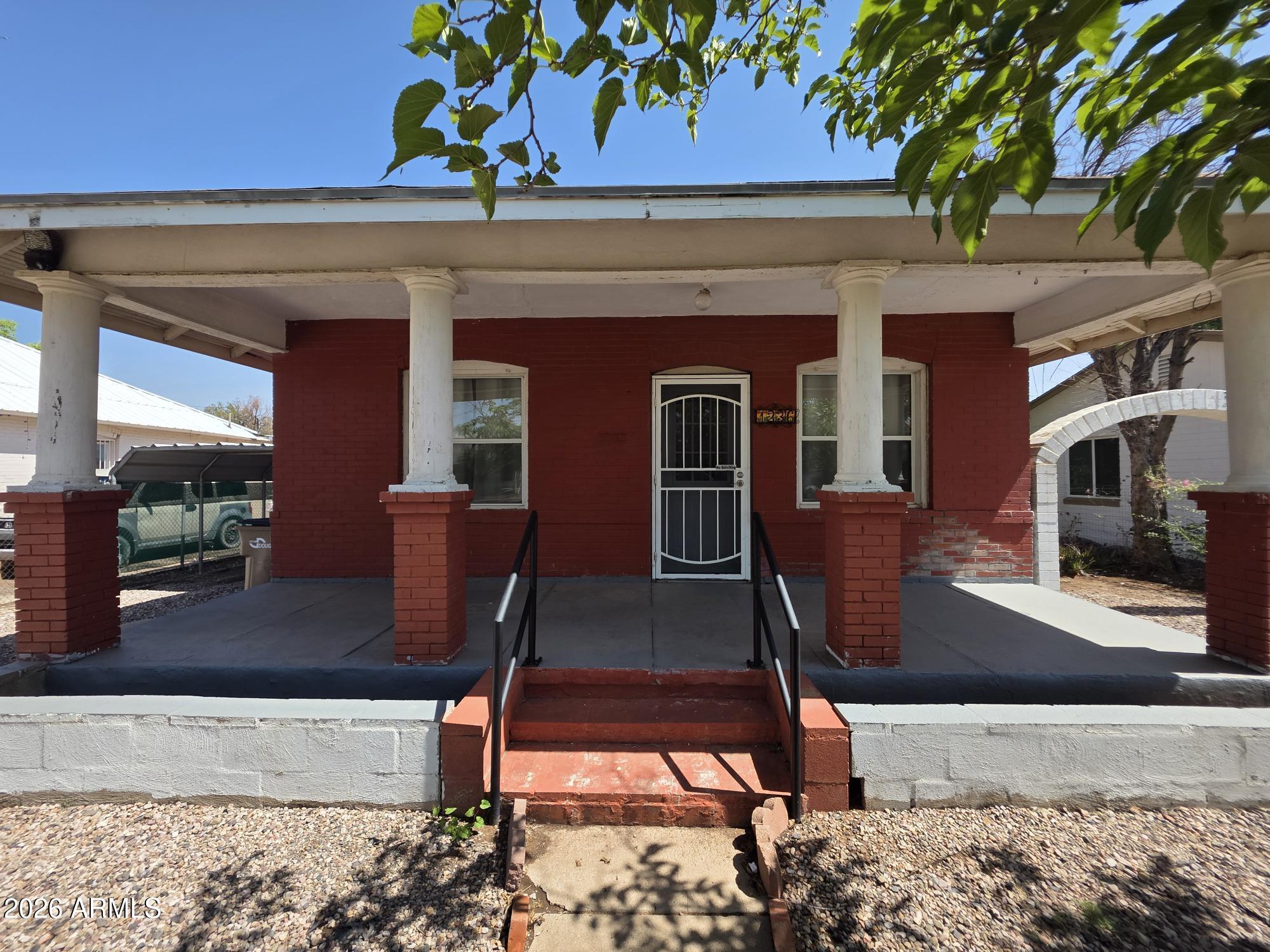 1236 East 13th Street Douglas, AZ 85607 - Photo 31 of 31 1236 13th front view of the porch