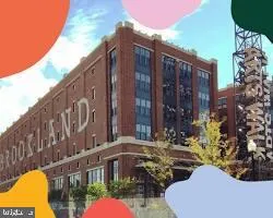 a city street lined with tall buildings
