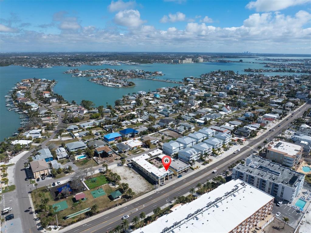 16333 Gulf Boulevard, Unit 201 Redington Beach, FL 33708 - Photo 7 of 39 an aerial view of a city