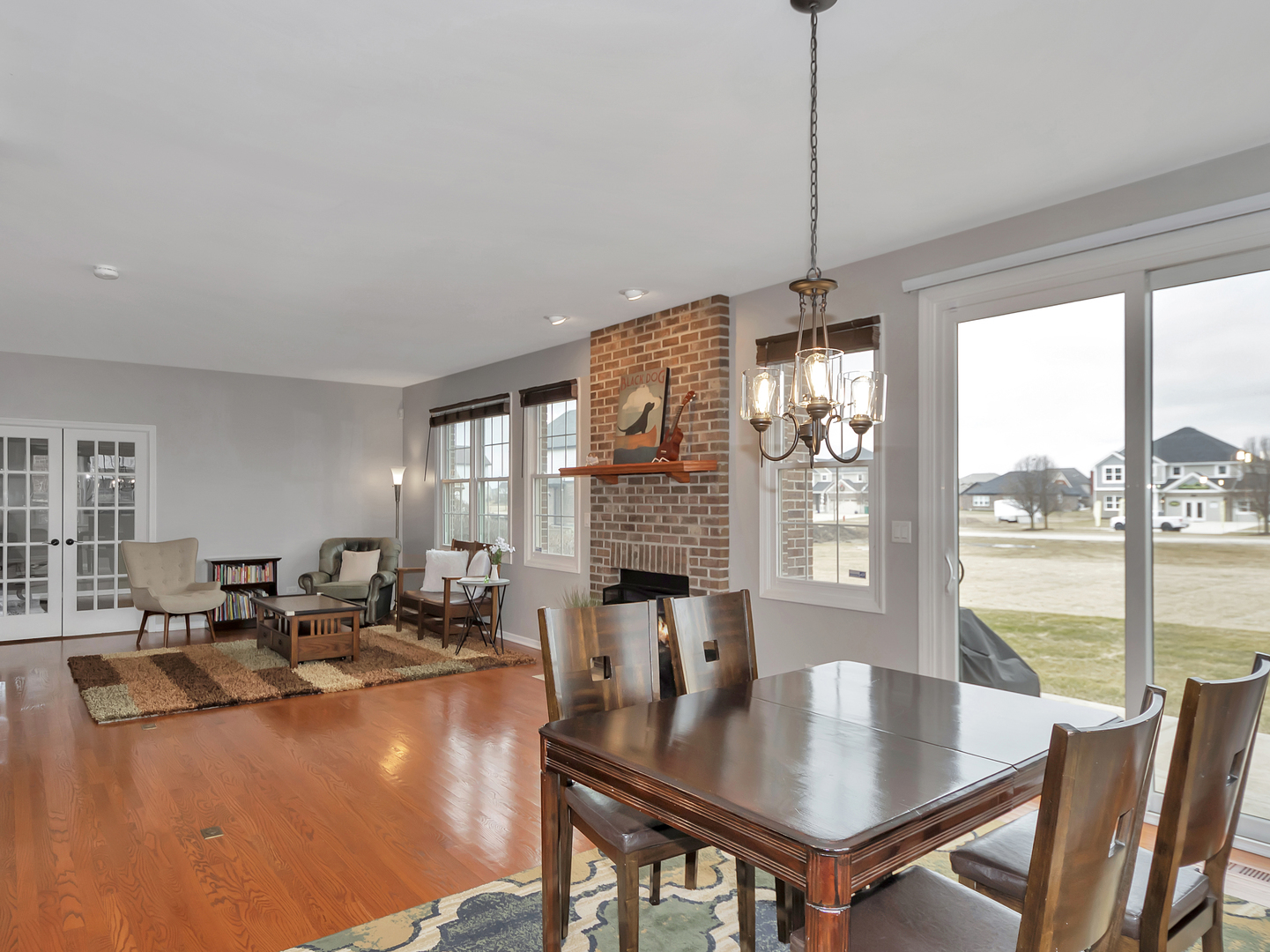23928 Roberts Street Manhattan, IL 60442 - Photo 20 of 36 a view of a dining room with furniture window and outside view