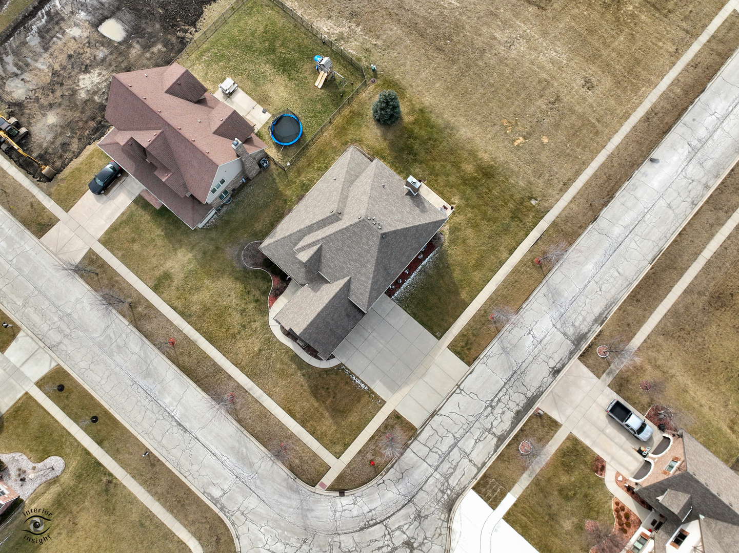 23928 Roberts Street Manhattan, IL 60442 - Photo 7 of 36 an aerial view of a house with swimming pool and sitting space