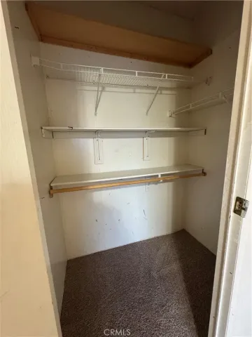 a close view of closet