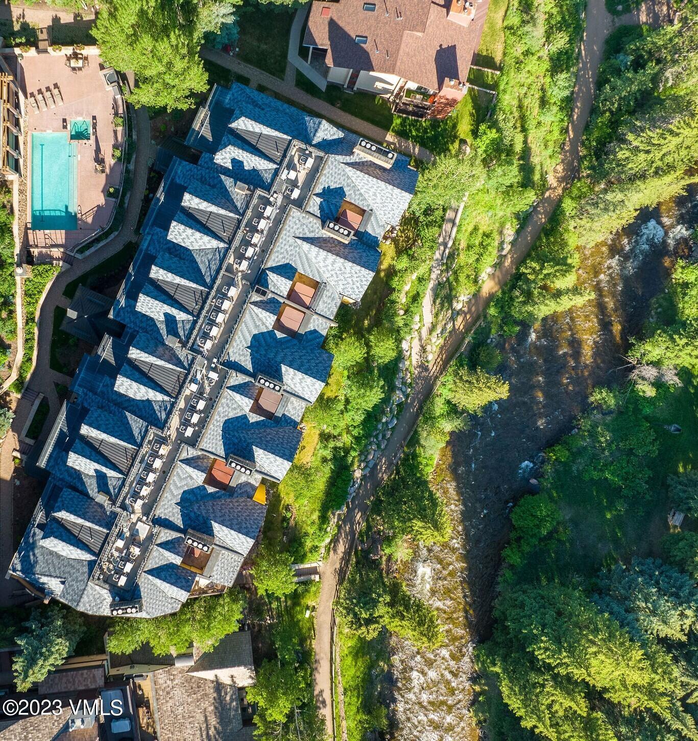 434 South Frontage Road East, Unit 202 Vail, CO 81657 - Photo 23 of 25 vail_mtn_view_202_aerial_e 2