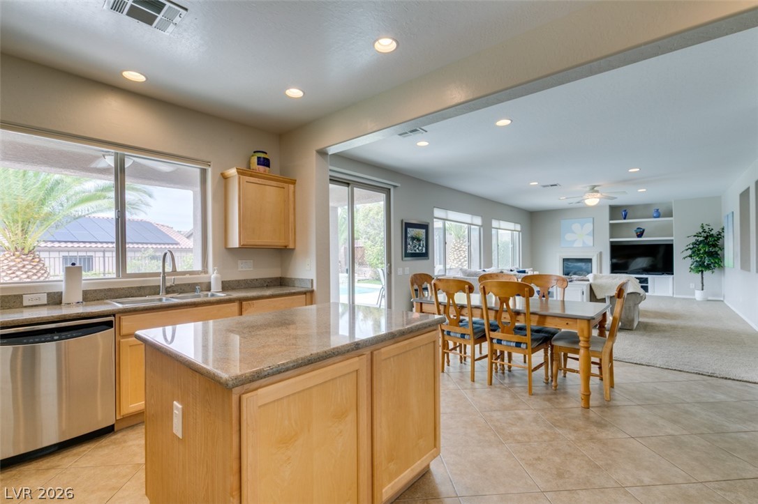 2540 Calanques Terrace Henderson, NV 89044 - Photo 4 of 47 Washing dishes doesn't seem so bad with a view of the sky and pool!