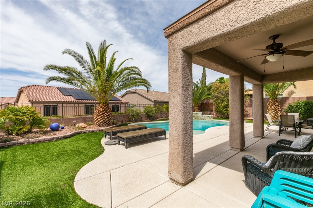 2540 Calanques Terrace Henderson, NV 89044 - Photo 45 of 47 Covered patio for shade and strung lights
