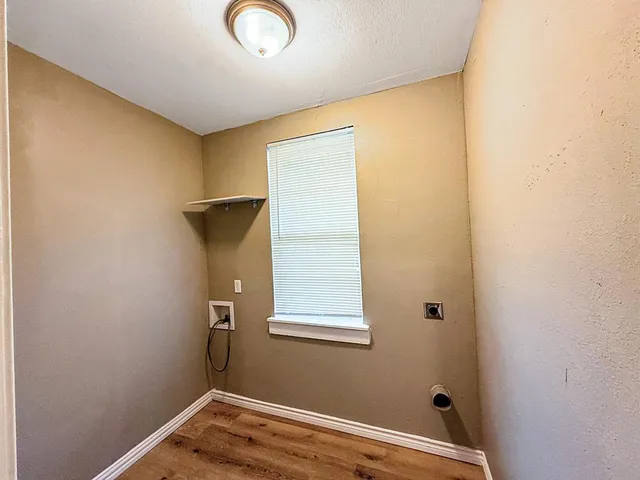 a view of small space with a window