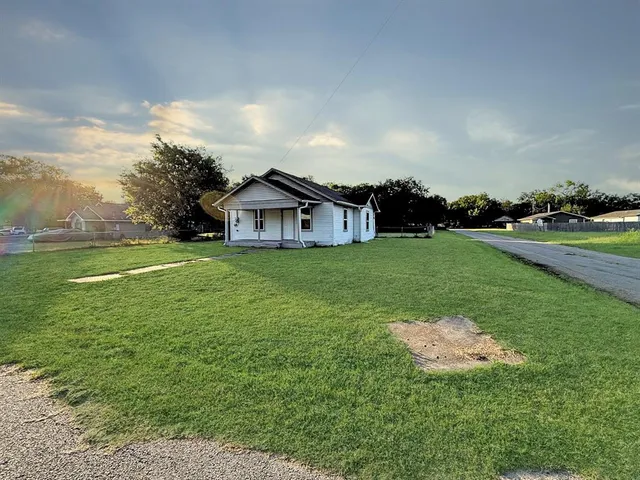 an outdoor space with garden view
