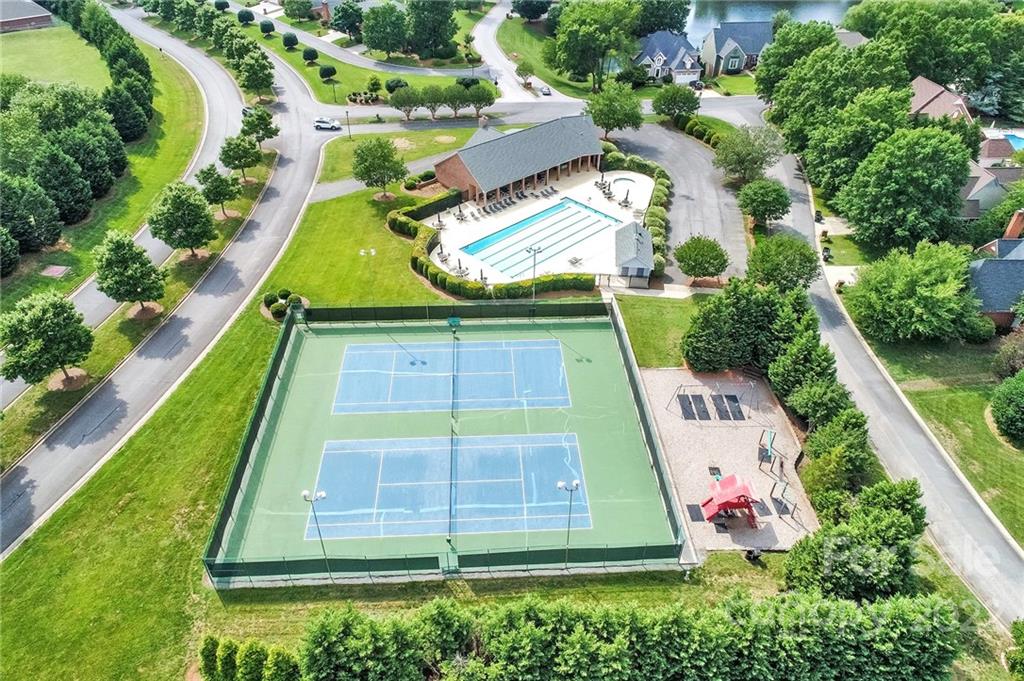 584 Cranborne Chase Fort Mill, SC 29708 - Photo 36 of 36 an aerial view of a tennis court