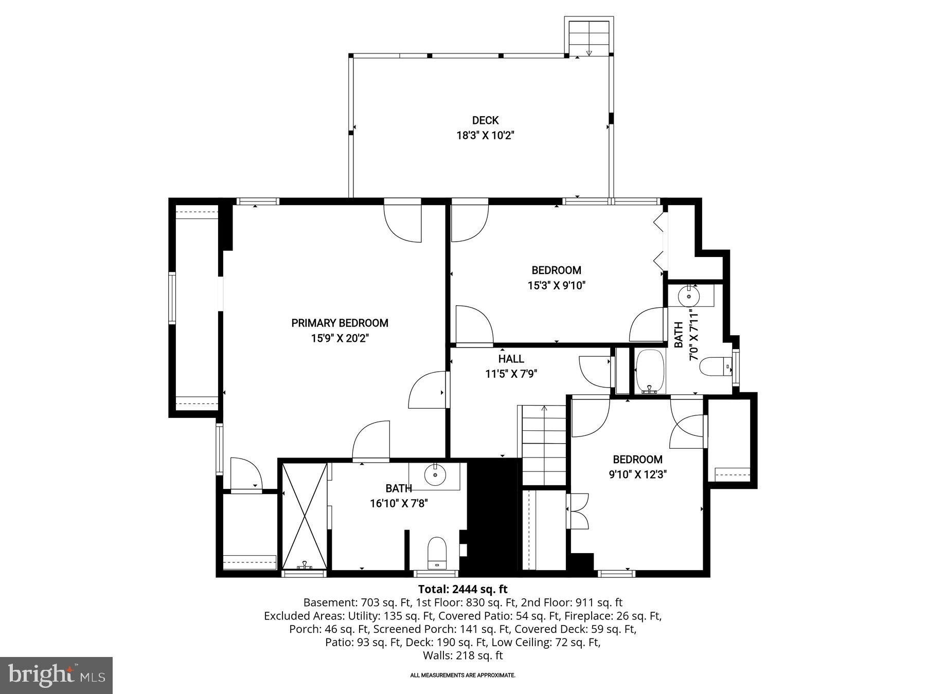10318 Parkman Road Silver Spring, MD 20903 - Photo 41 of 42 Upper level floor plan