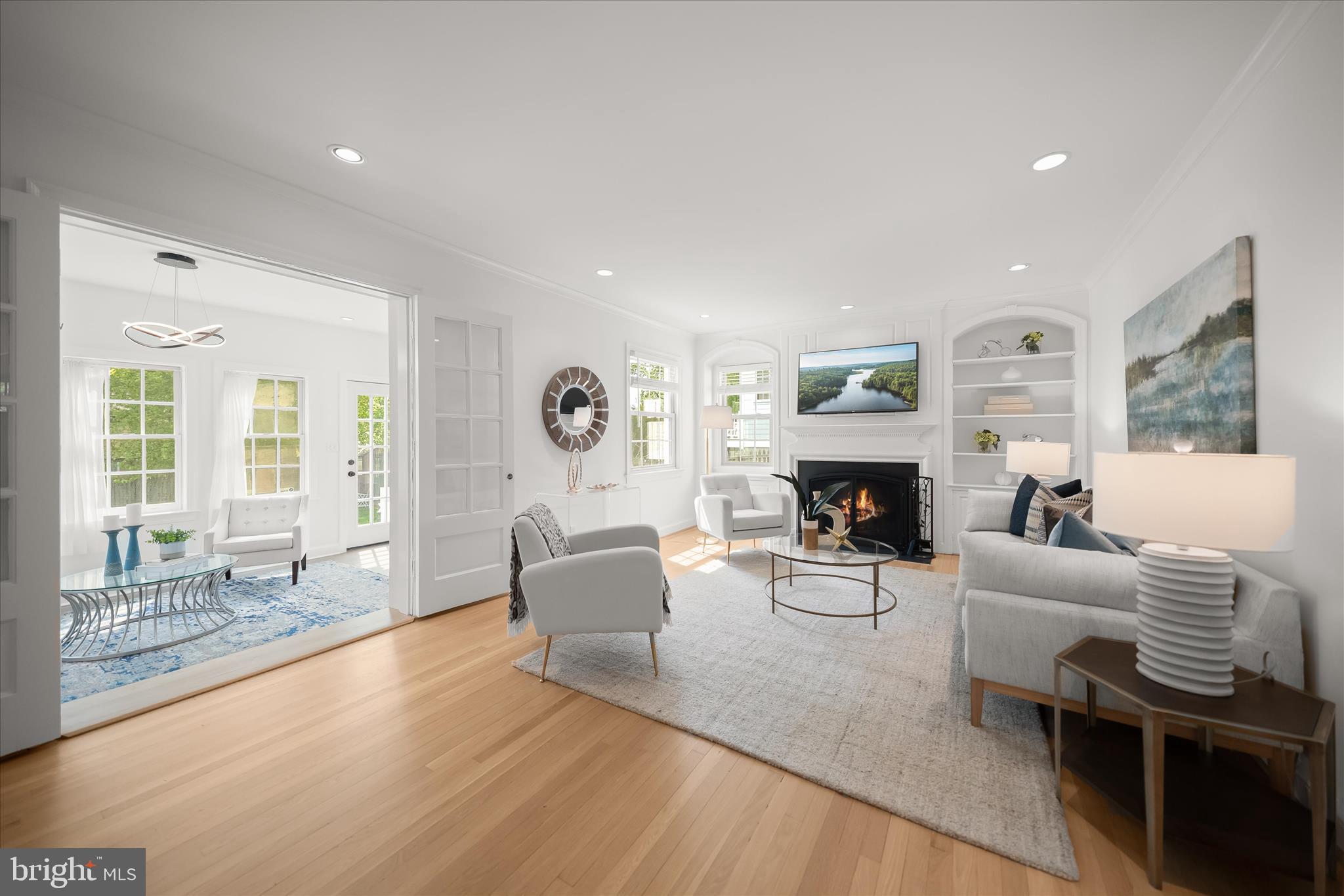 10318 Parkman Road Silver Spring, MD 20903 - Photo 10 of 42 Large open family room w/wood-burning fireplace