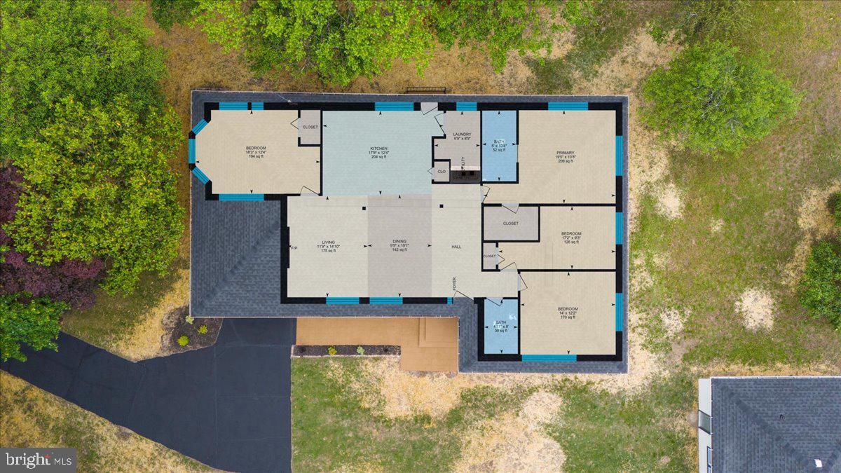 624 Sutton Drive Pasadena, MD 21122 - Photo 62 of 64 an aerial view of residential house with outdoor space and trees