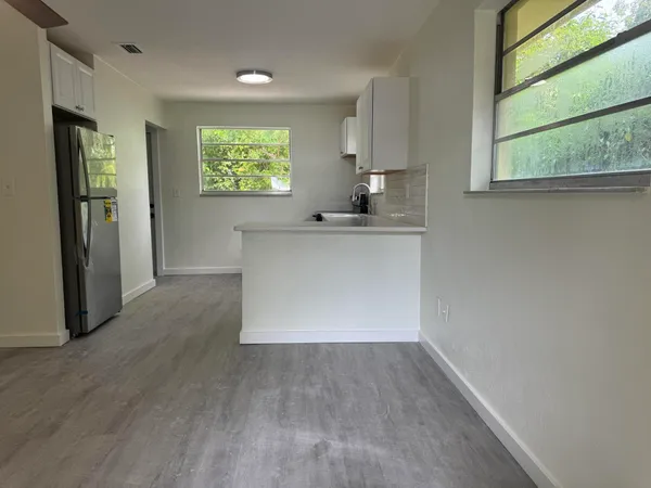 a view interior of a house with wooden floor