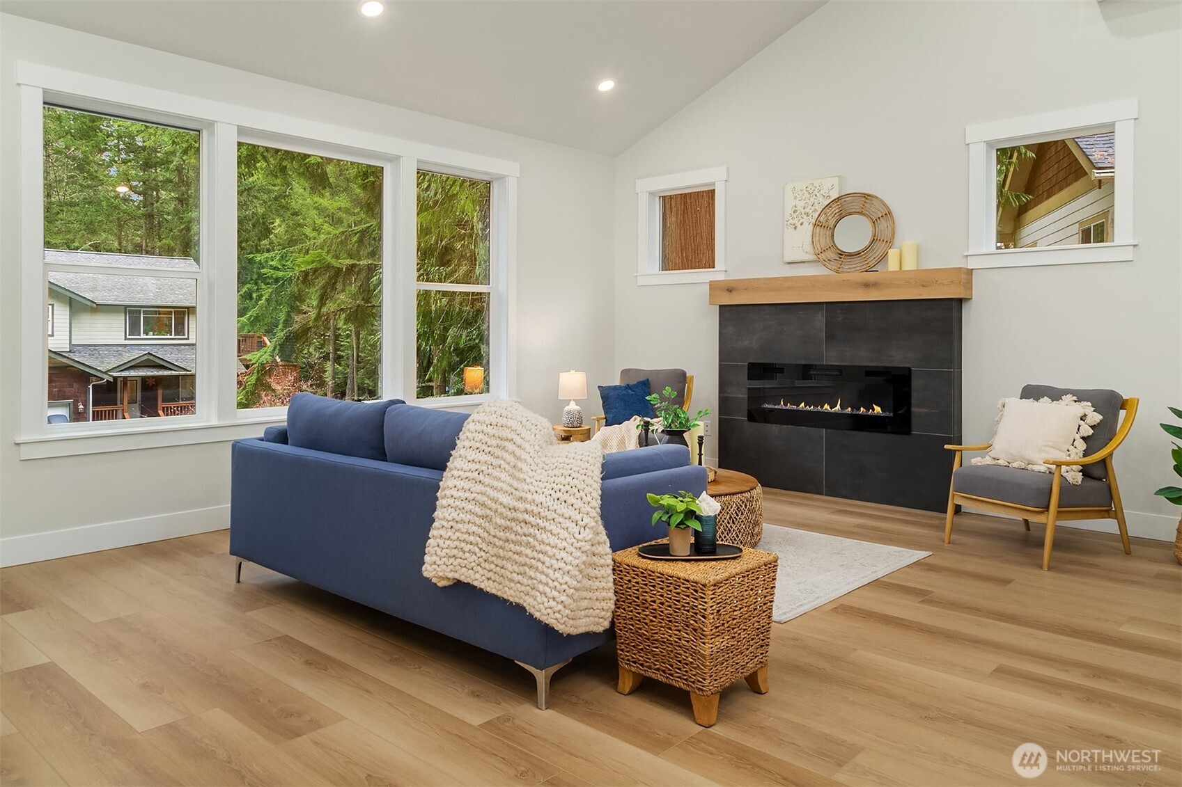 4 Twin Flower Circle Bellingham, WA 98229 - Photo 5 of 31 a living room with furniture and a fireplace