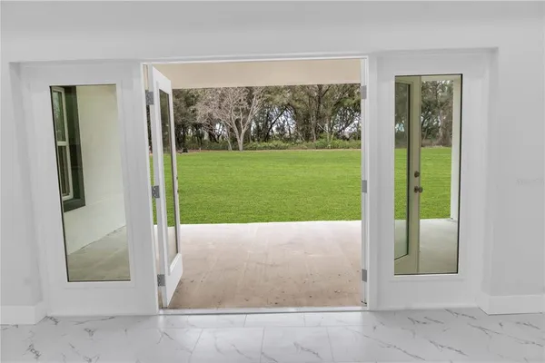 a view of outdoor space with garden