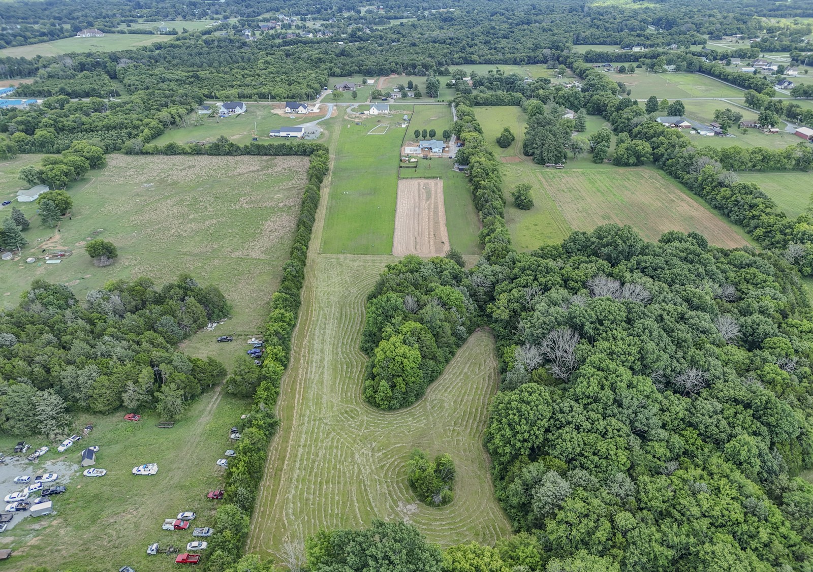 7068 Miller Road Christiana, TN 37037 - Photo 14 of 21 an aerial view of residential house with outdoor space and swimming pool