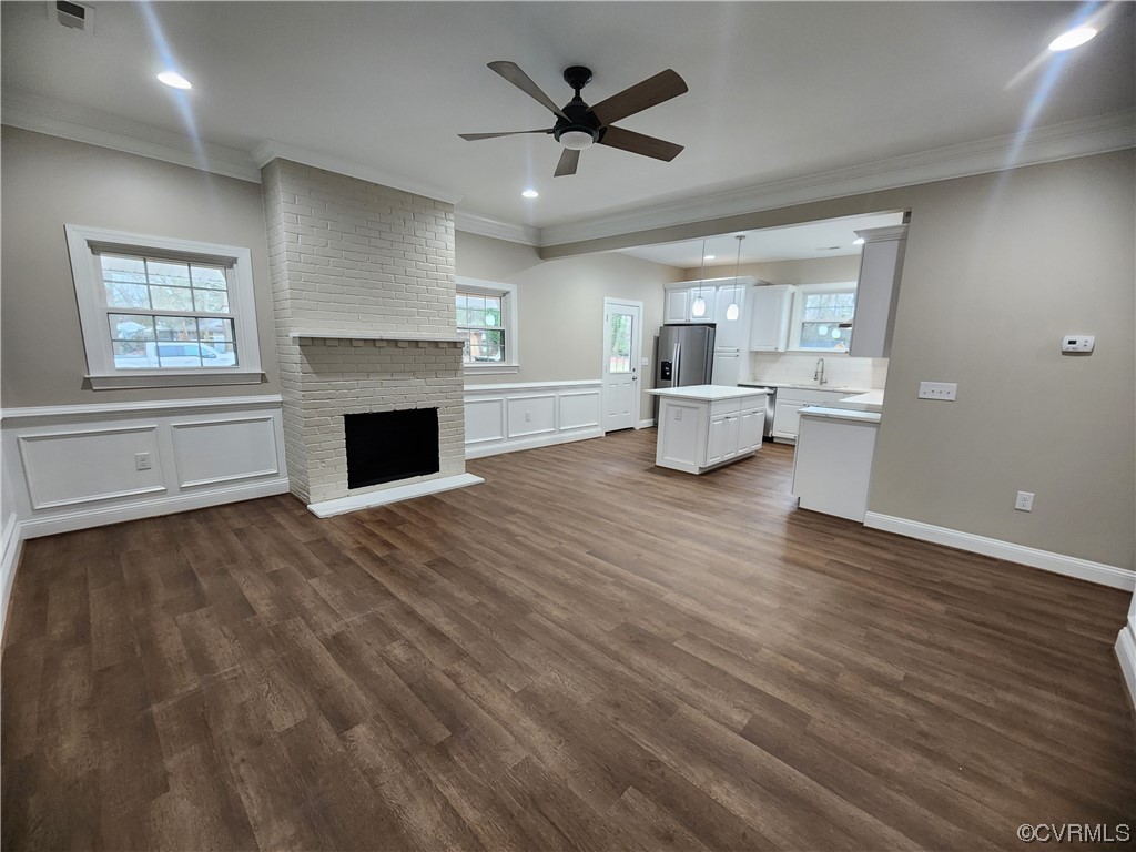 2813 Parkdale Road North Chesterfield, VA 23234 - Photo 11 of 36 a living room with furniture and a fireplace