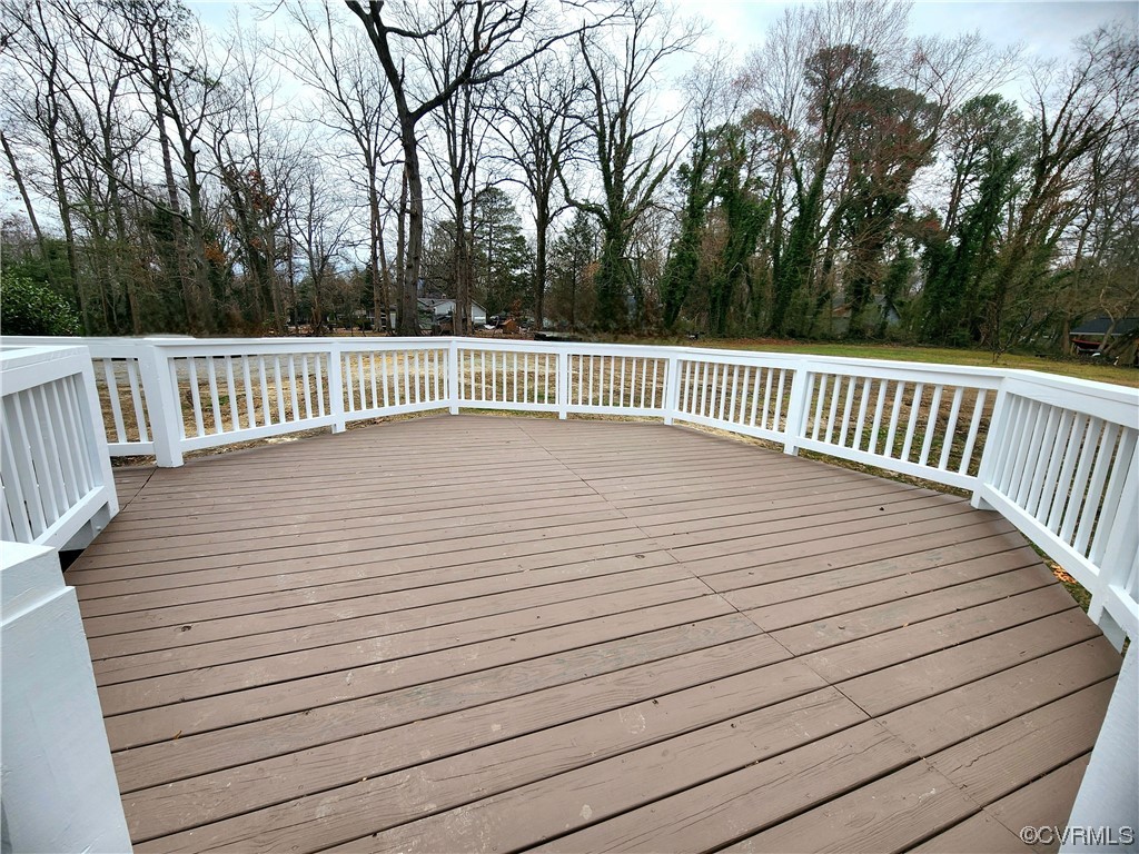2813 Parkdale Road North Chesterfield, VA 23234 - Photo 35 of 36 a view of a wooden deck