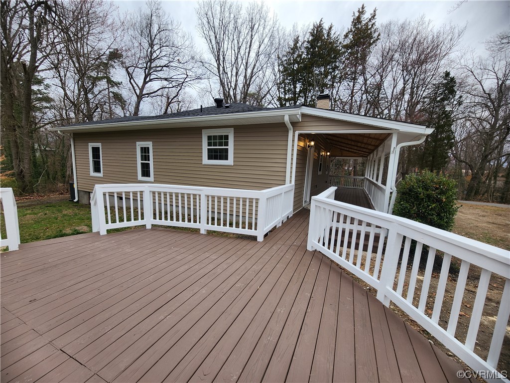 2813 Parkdale Road North Chesterfield, VA 23234 - Photo 36 of 36 a view of a house with a deck