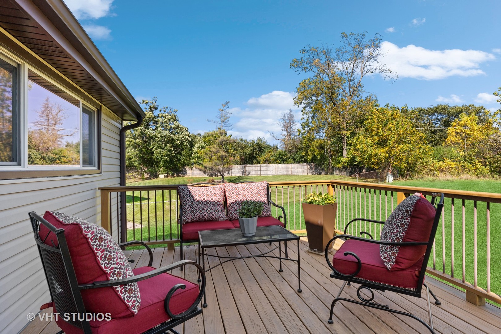 575 Forest View Road Lindenhurst, IL 60046 - Photo 13 of 21 a view of deck with furniture and city view