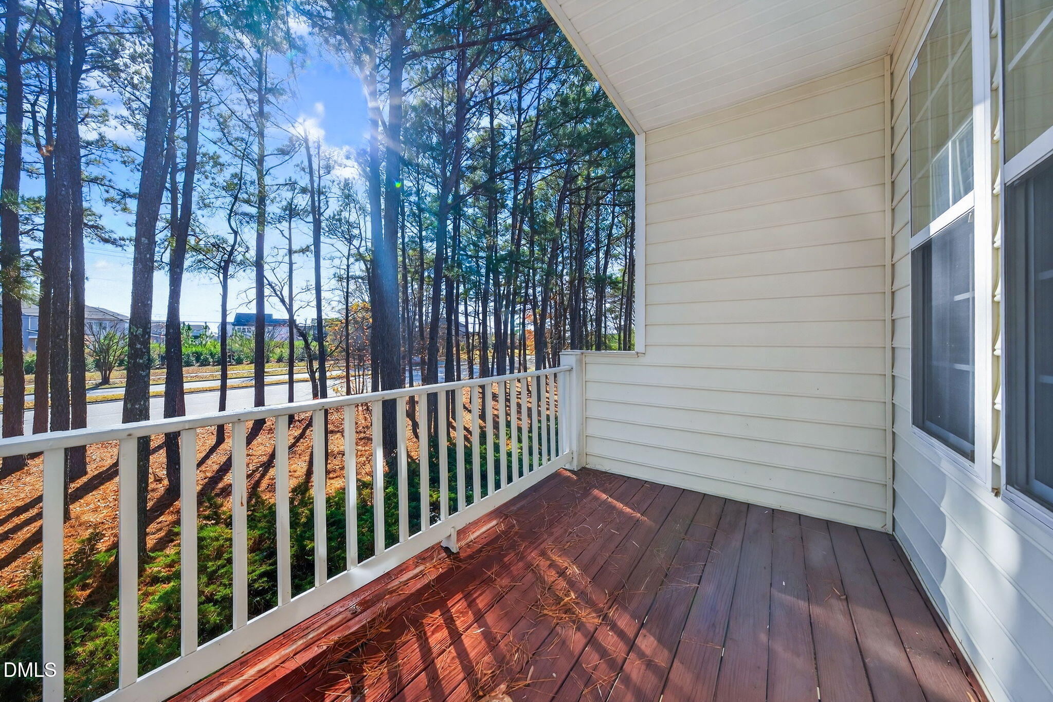 4523 Pale Moss Drive Raleigh, NC 27606 - Photo 12 of 42 a view of a balcony with wooden floor