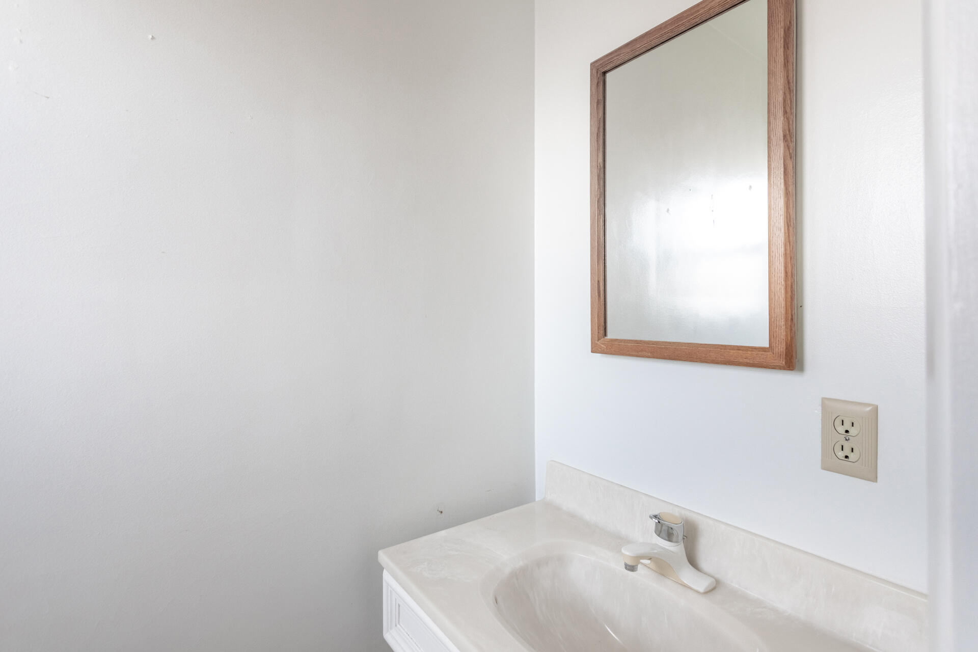 2381 South Bonnyview Road Redding, CA 96001 - Photo 18 of 26 a bathroom with a sink and a mirror