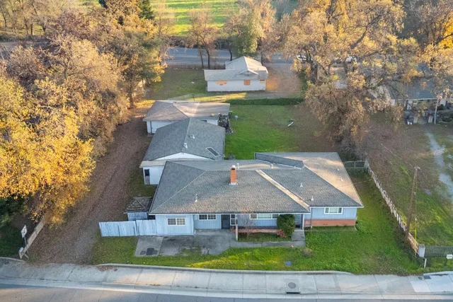 a aerial view of a house