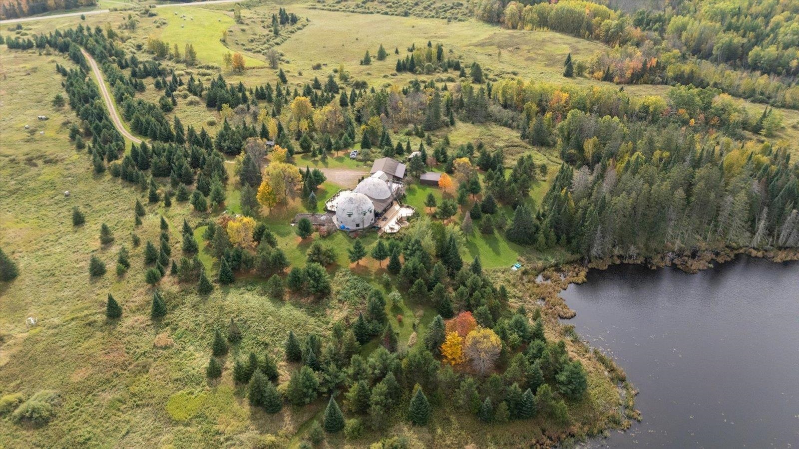 3581 County Line Road Sturgeon Lake, MN 55783 - Photo 11 of 85 Aerial view of property's location with a nearby body of water