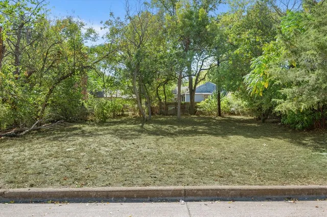 a view of backyard with green space