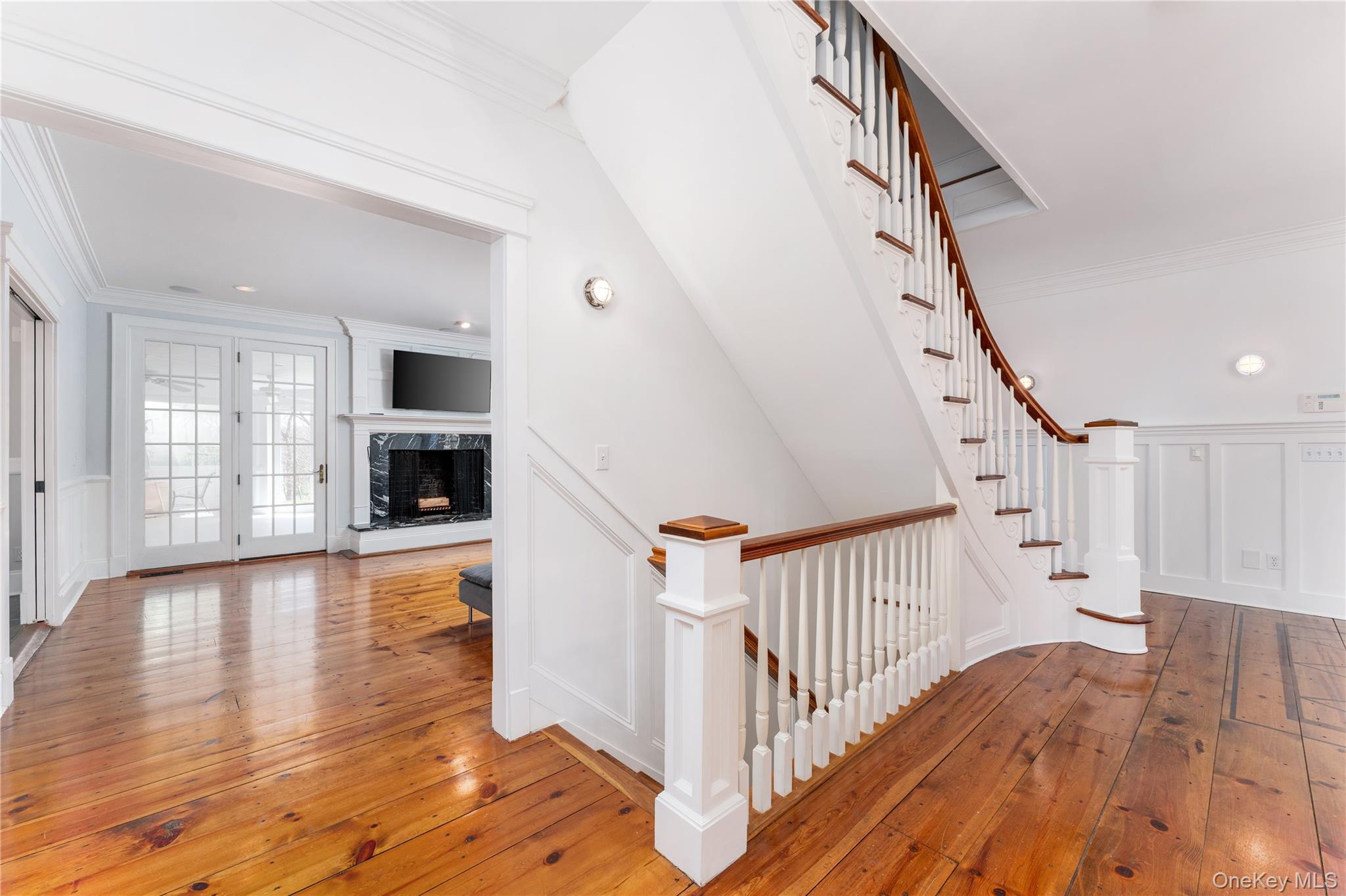 9 Old Field Road Setauket, NY 11733 - Photo 43 of 50 Custom Staircase To Finished Lower Level