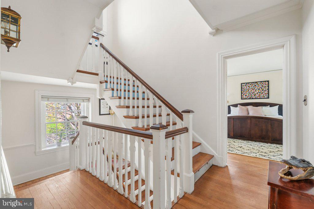 2 East Highfield Road Baltimore, MD 21218 - Photo 21 of 46 a view of entryway livingroom and hall with wooden floor